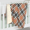 Load image into Gallery viewer, Plaid Beige Sherpa Fleece Blanket