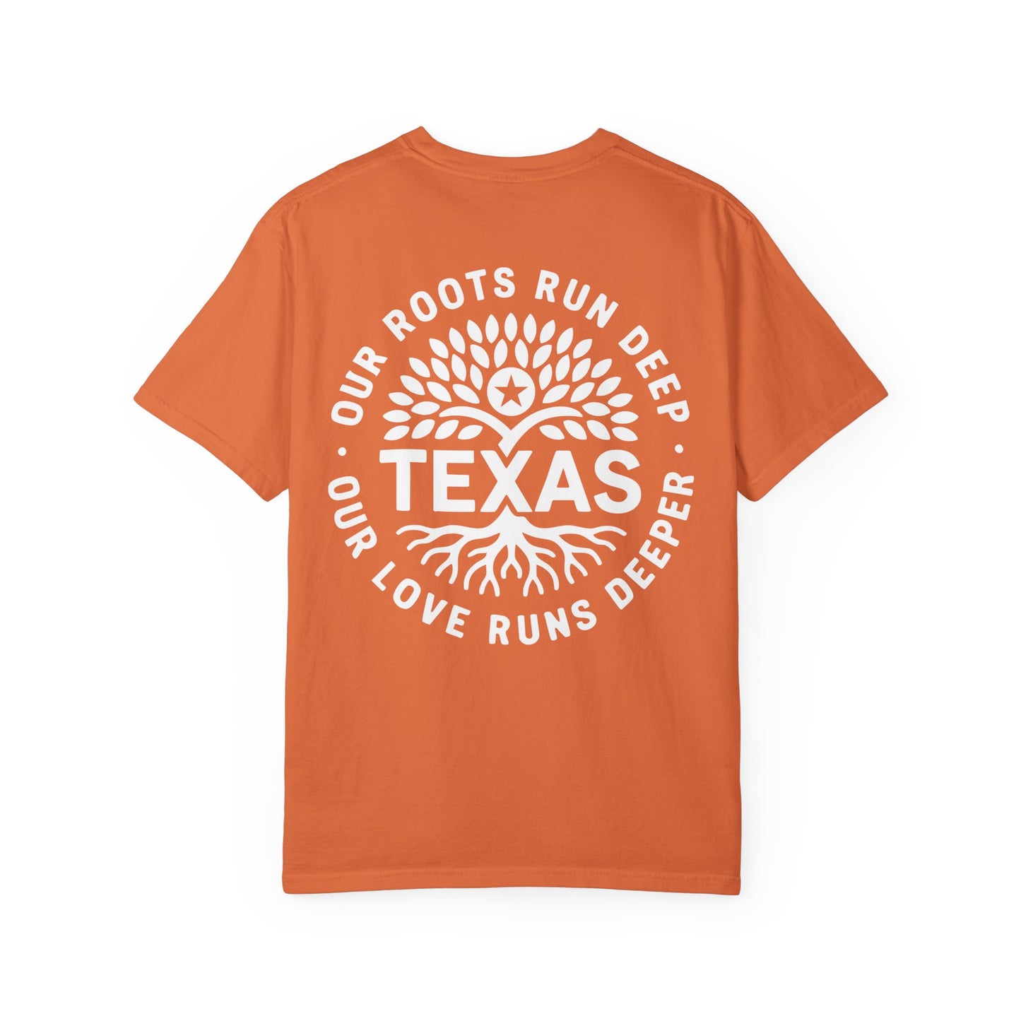Roots Run Deep Texas Relief T-Shirt White