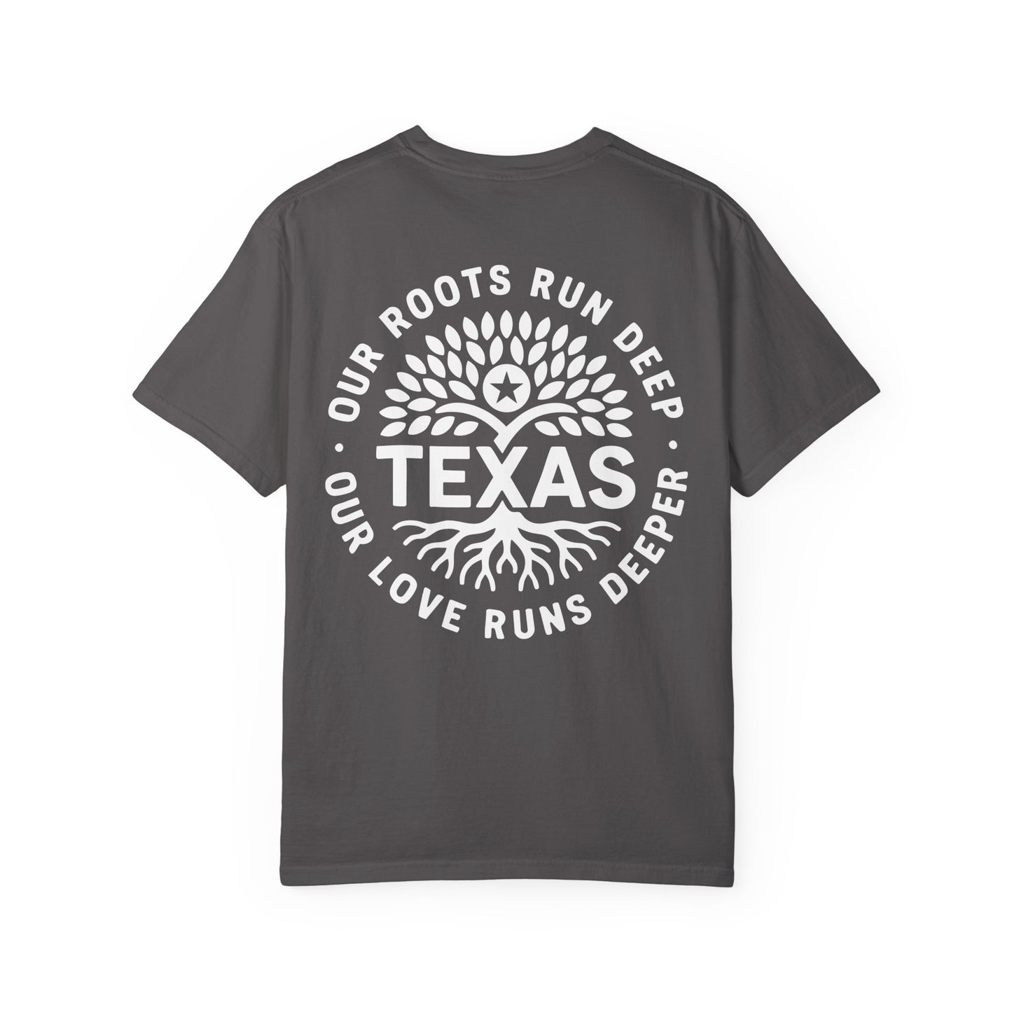 Roots Run Deep Texas Relief T-Shirt White