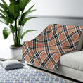Load image into Gallery viewer, Plaid Beige Sherpa Fleece Blanket