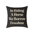 Load image into Gallery viewer, Gallop Into Freedom Canvas Pillow