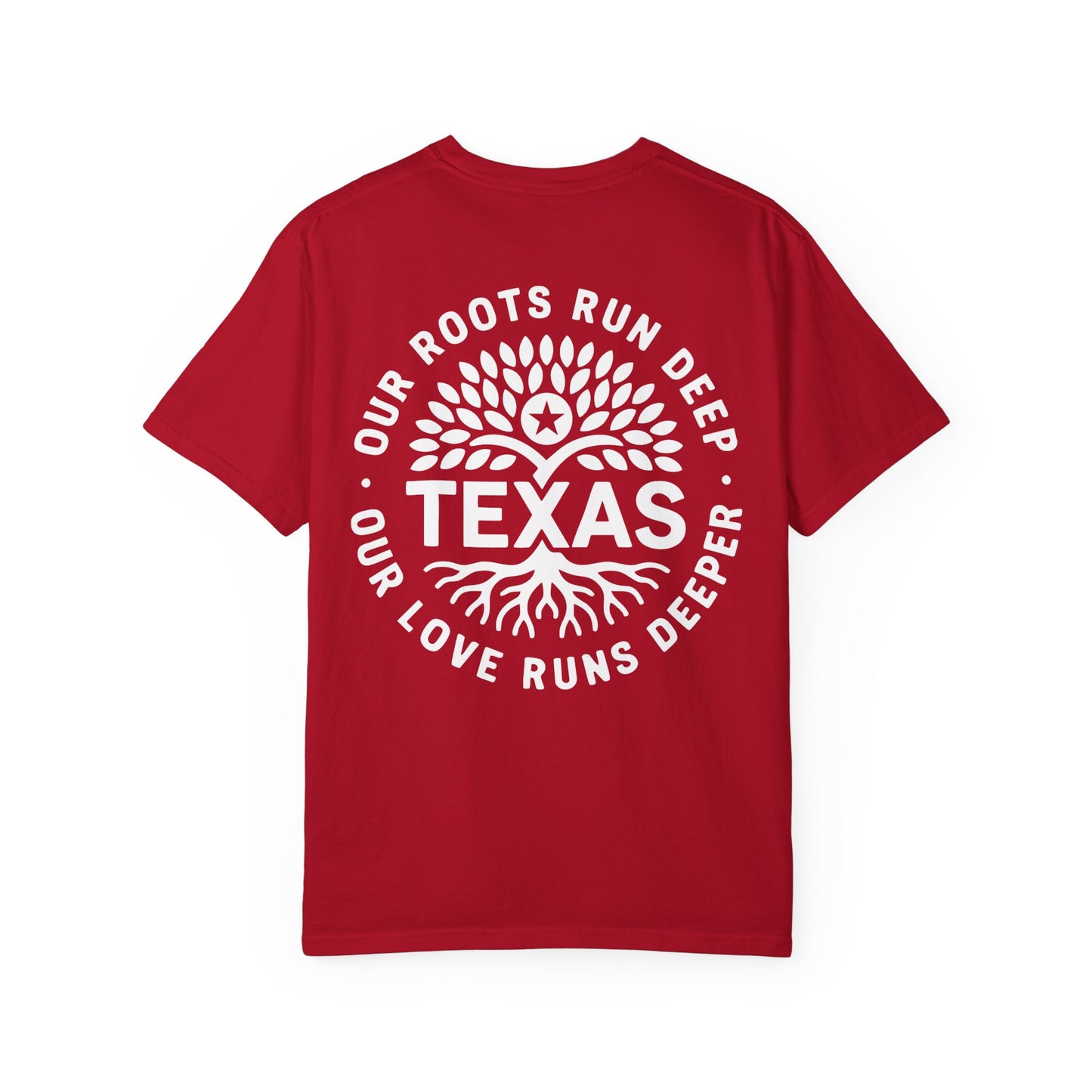 Roots Run Deep Texas Relief T-Shirt White