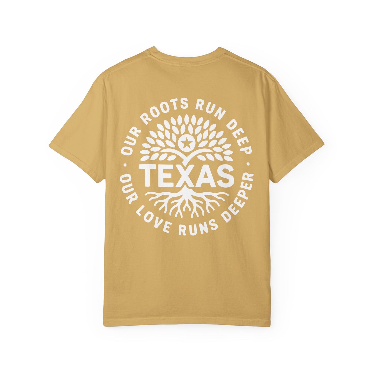 Roots Run Deep Texas Relief T-Shirt White