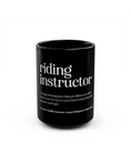Load image into Gallery viewer, Riding Instructor Black Ceramic Mug
