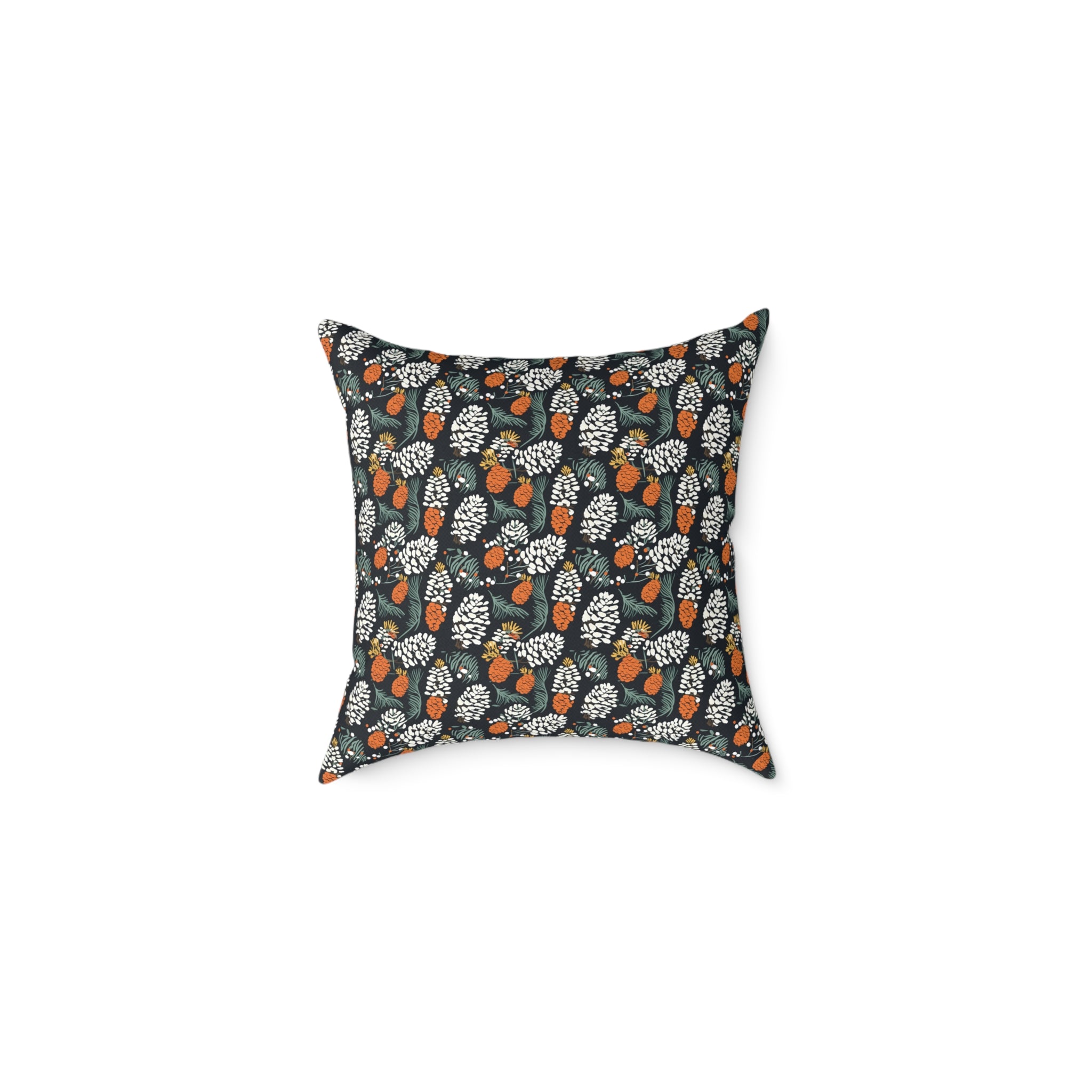 Abstract Pinecone Canvas Pillow