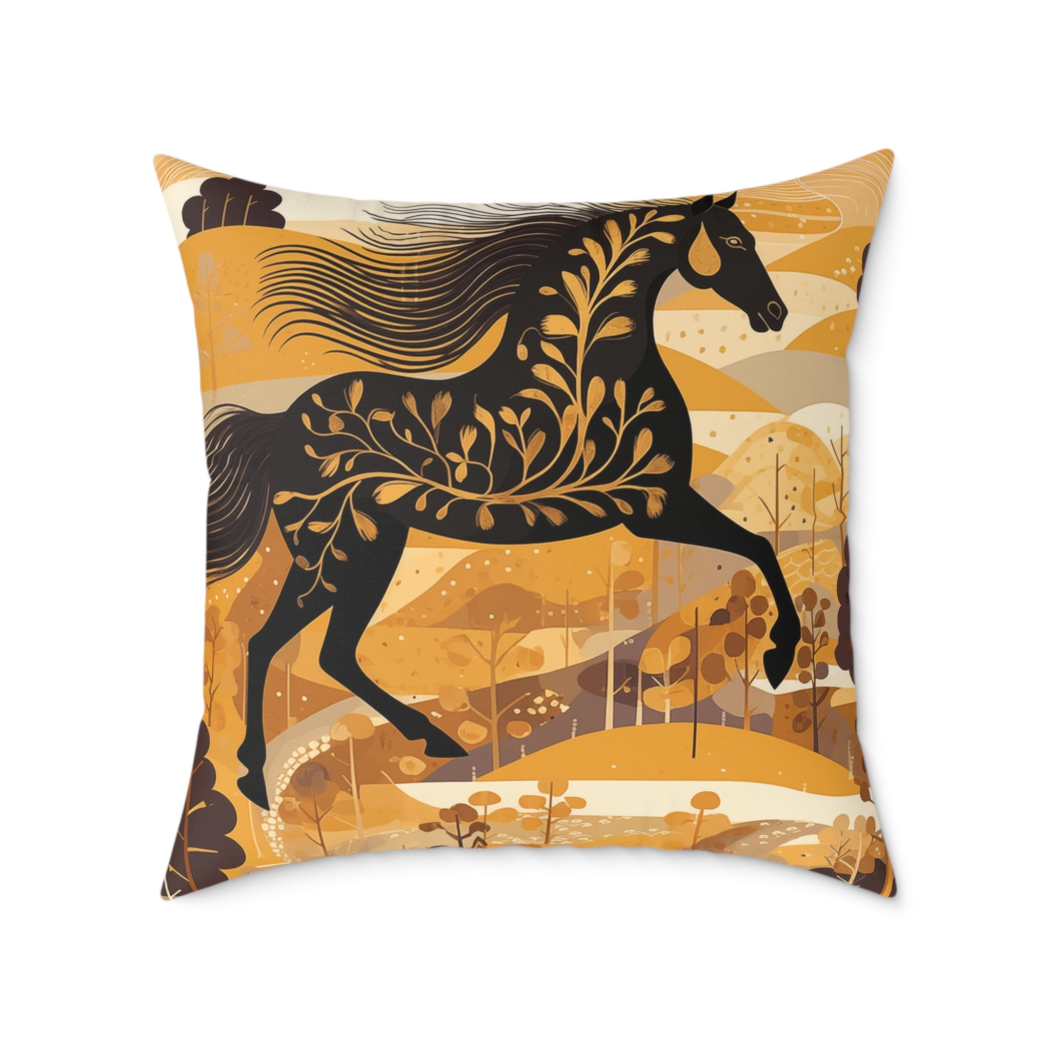 Gallop Into Freedom Canvas Pillow