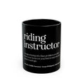 Load image into Gallery viewer, Riding Instructor Black Ceramic Mug
