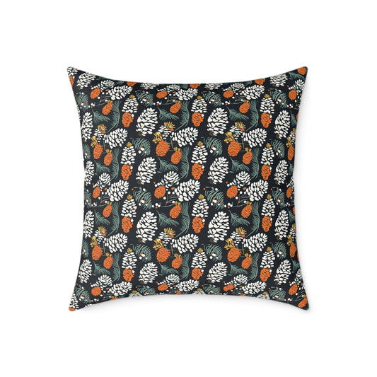 Abstract Pinecone Canvas Pillow