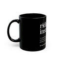 Load image into Gallery viewer, Riding Instructor Black Ceramic Mug
