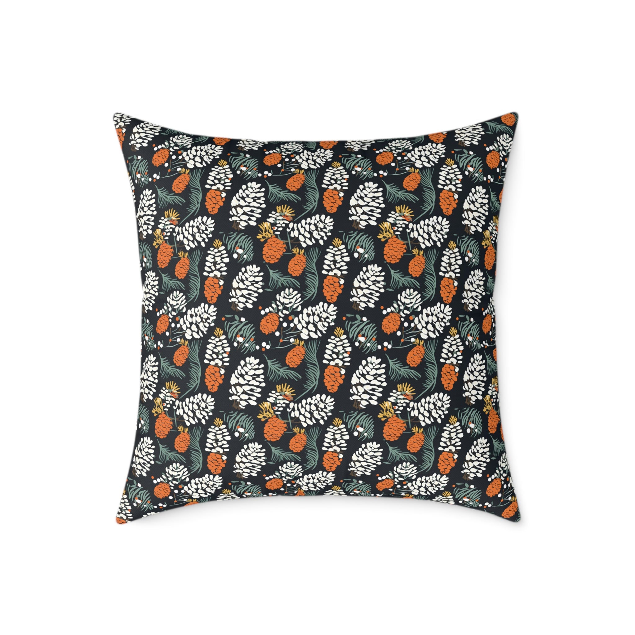 Abstract Pinecone Canvas Pillow
