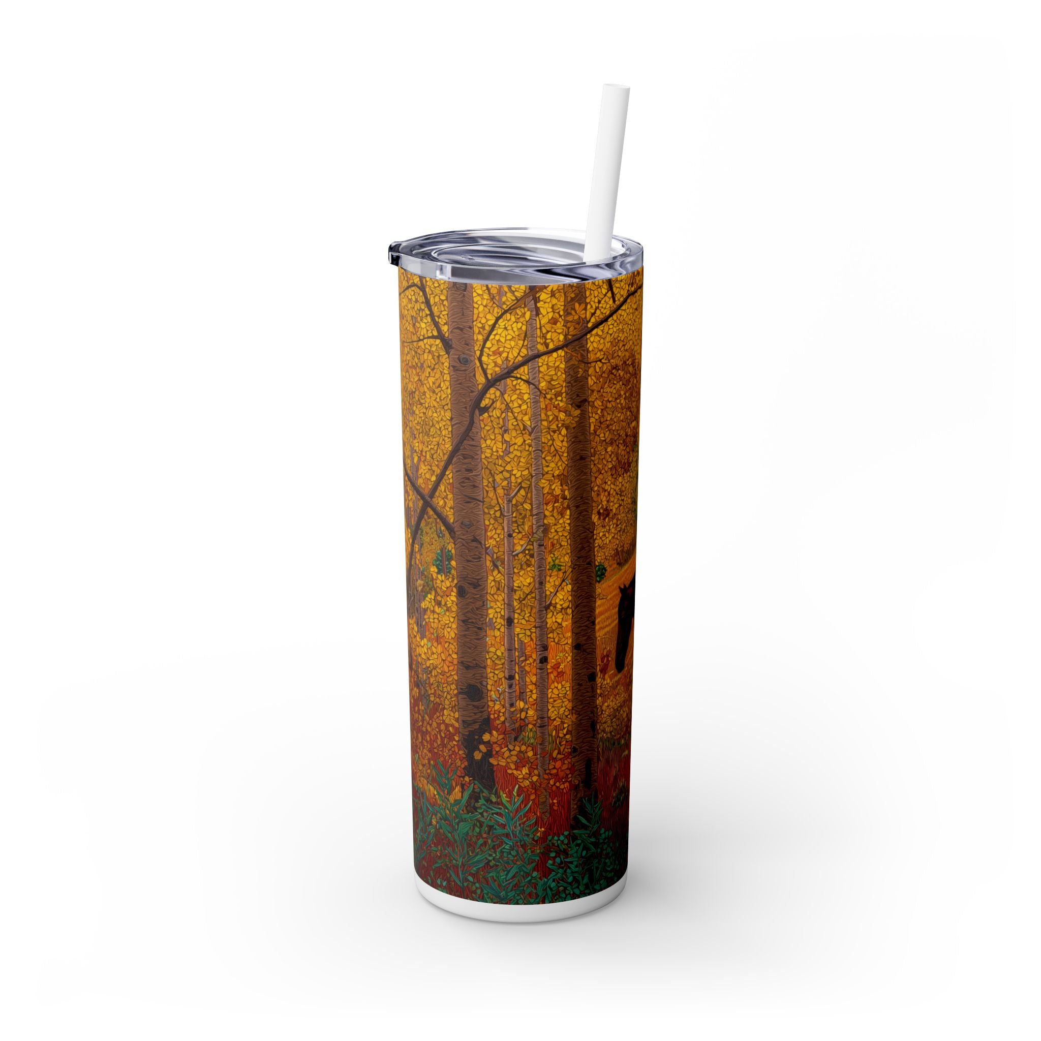 Colorado Autumn Horse Skinny Tumbler