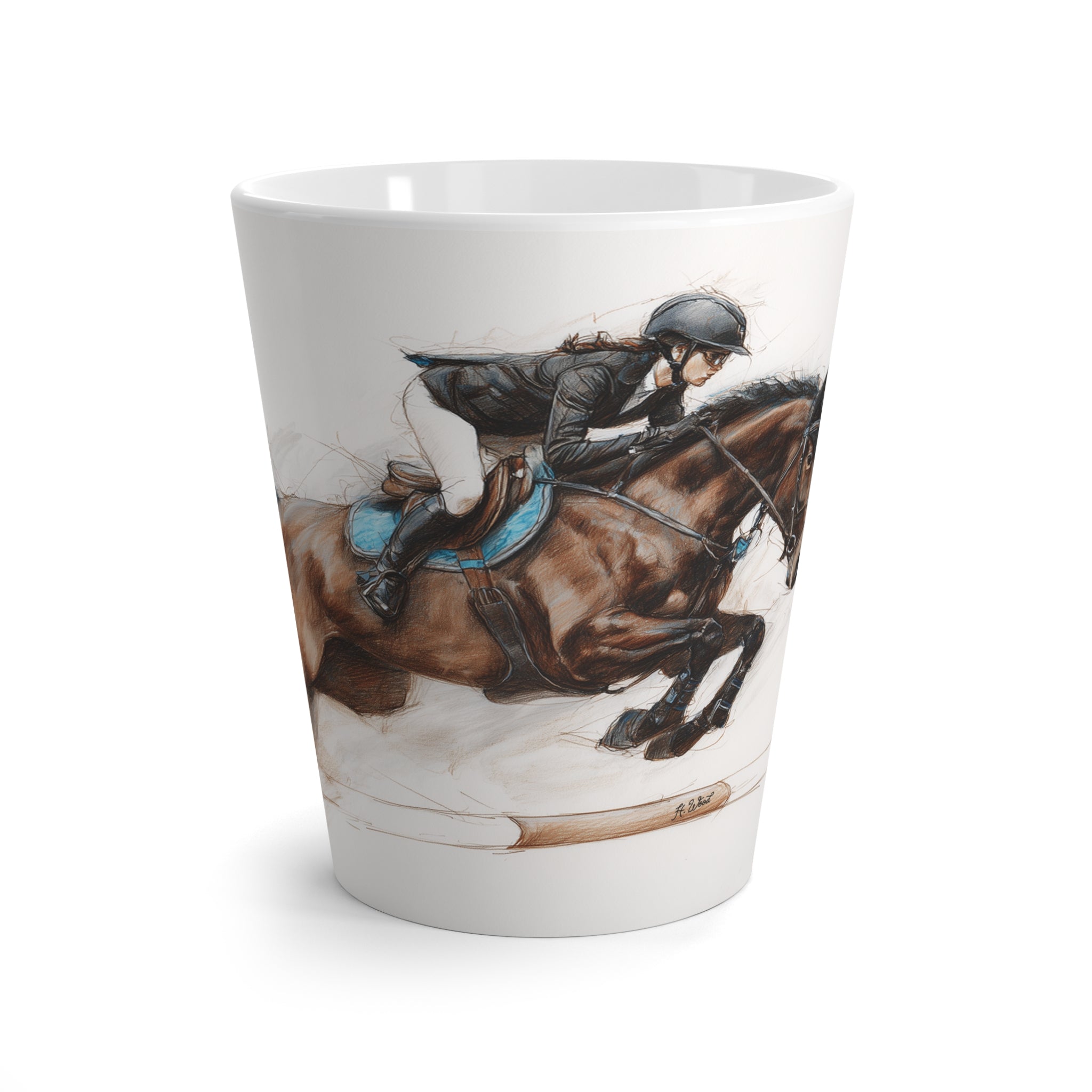 Equestrian Rider Latte Mug