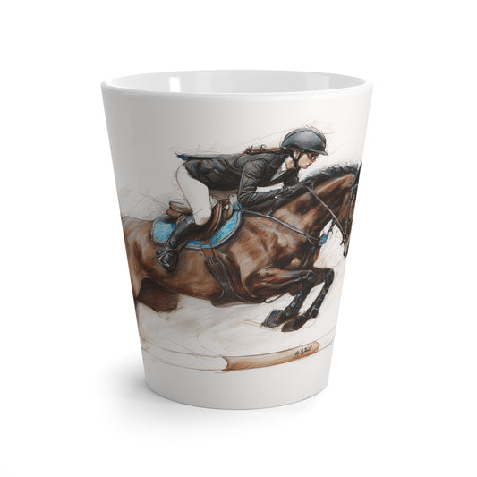 Equestrian Rider Latte Mug