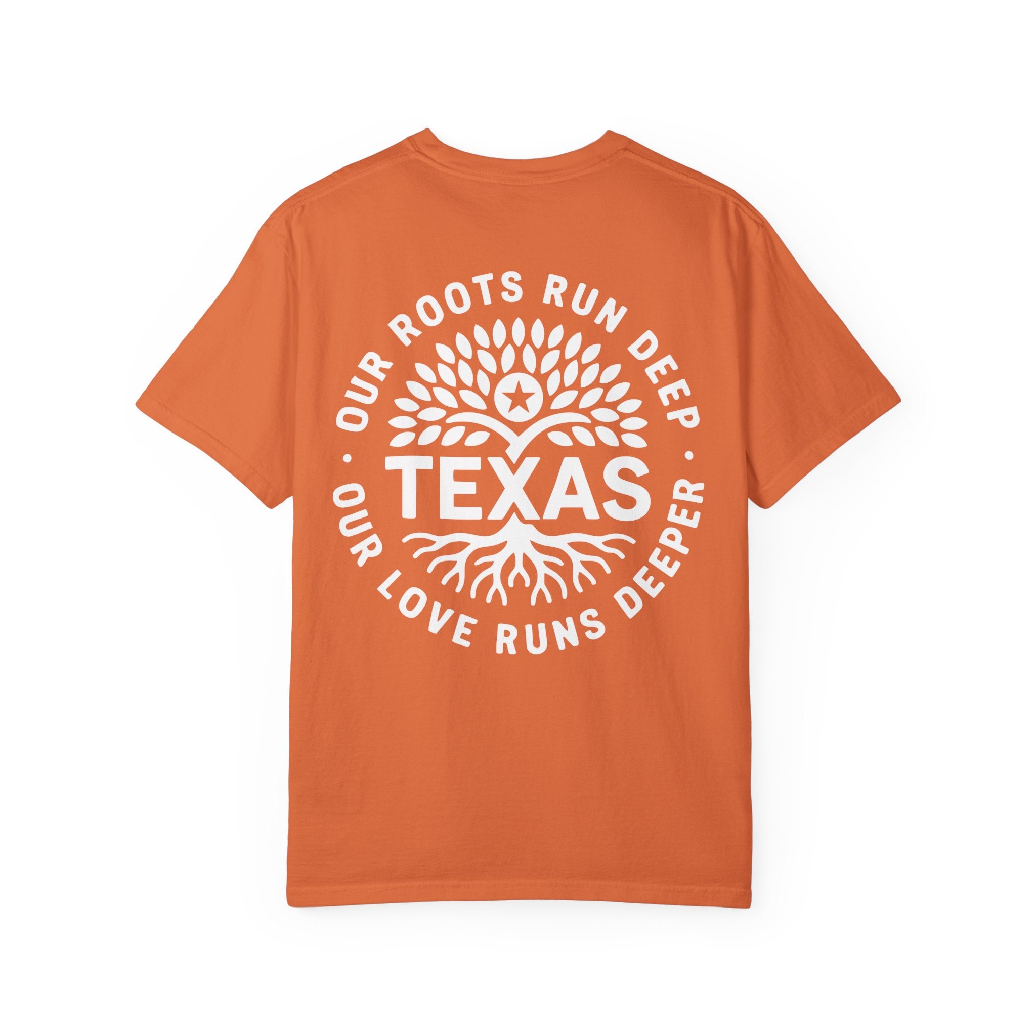 Roots Run Deep Texas Relief T-Shirt White