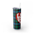 Load image into Gallery viewer, Let's Ride Plaid Skinny Tumbler
