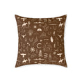 Load image into Gallery viewer, Western Horse Doodle Canvas Pillow
