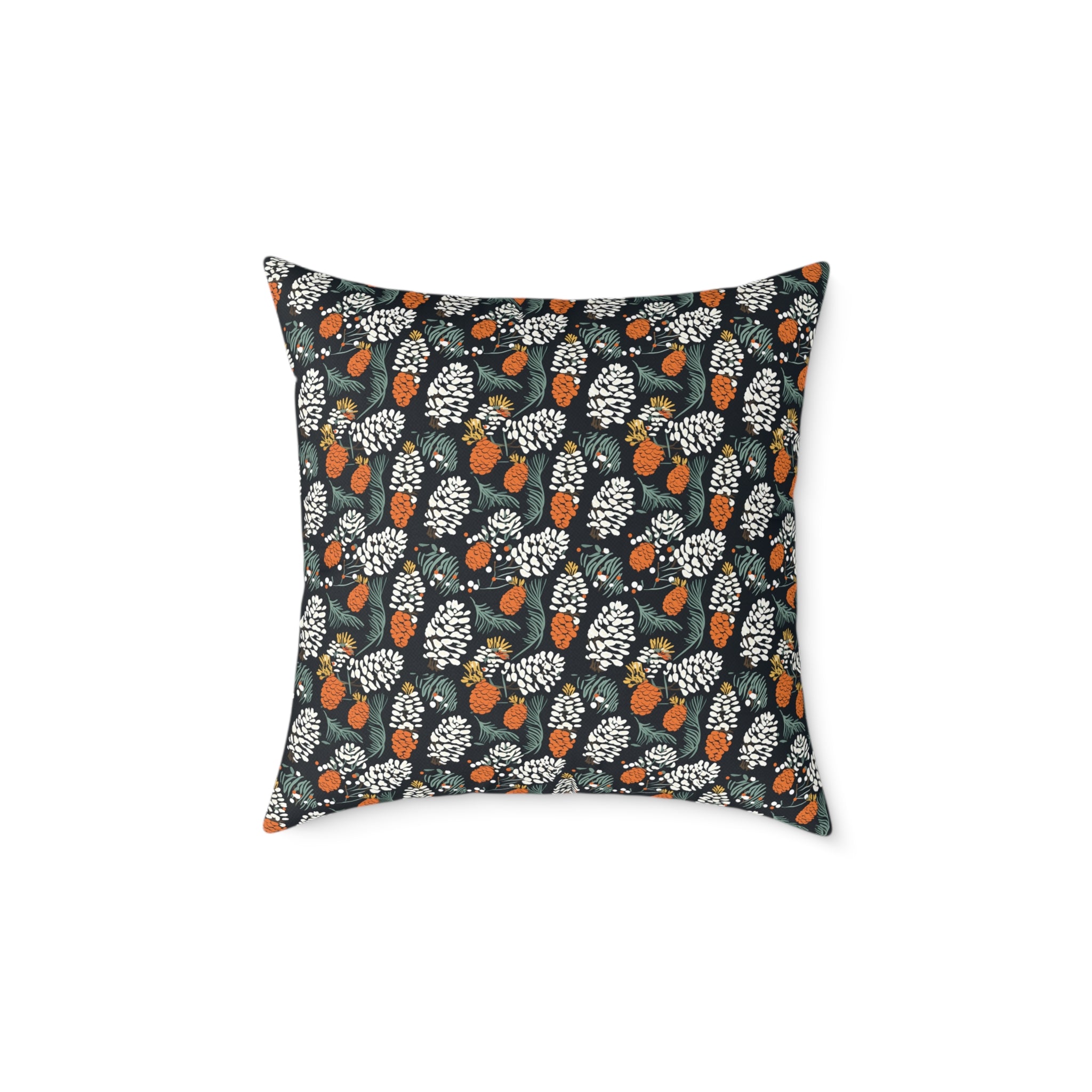 Abstract Pinecone Canvas Pillow