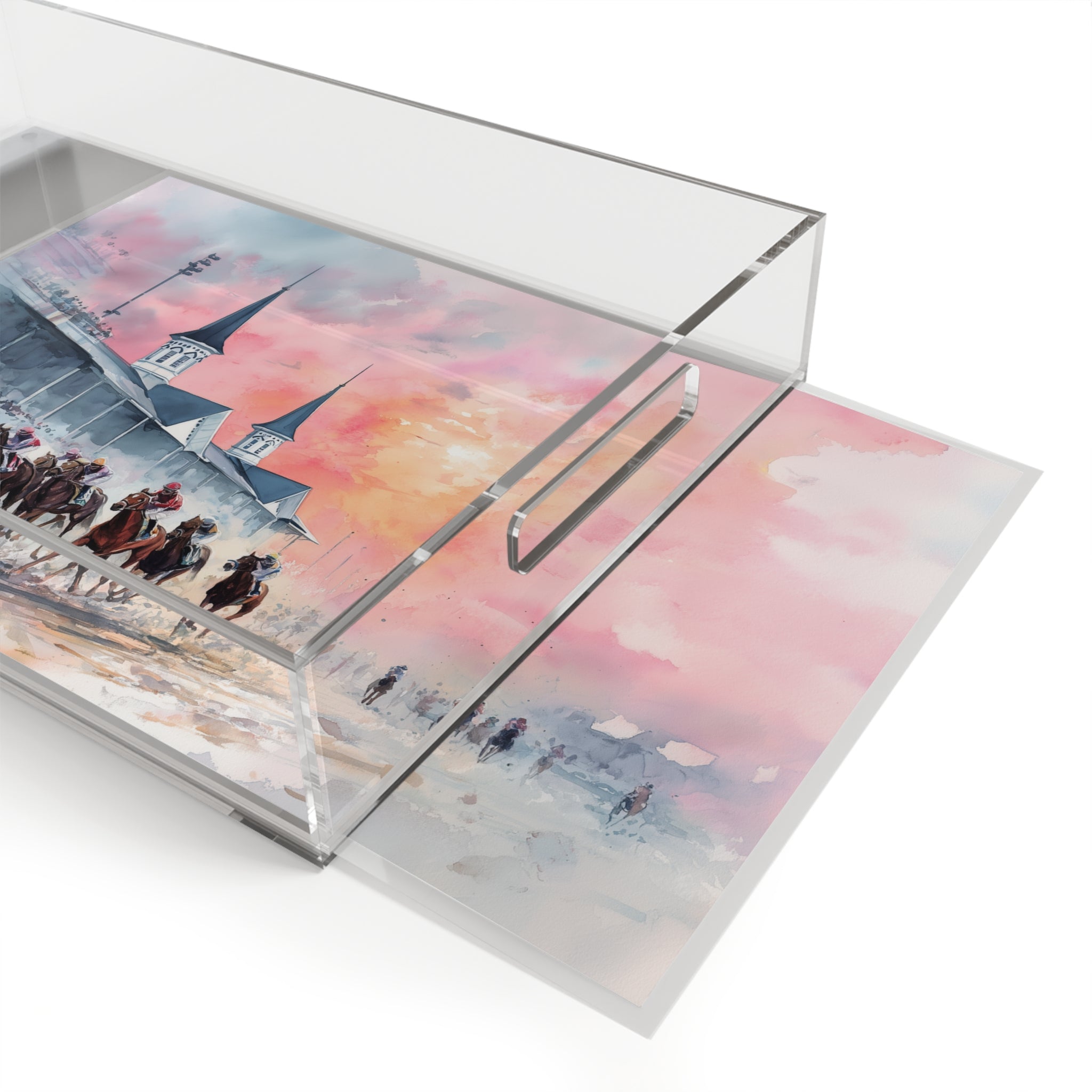 Run For The Roses Acrylic Serving Tray – Equestrian Party Essential
