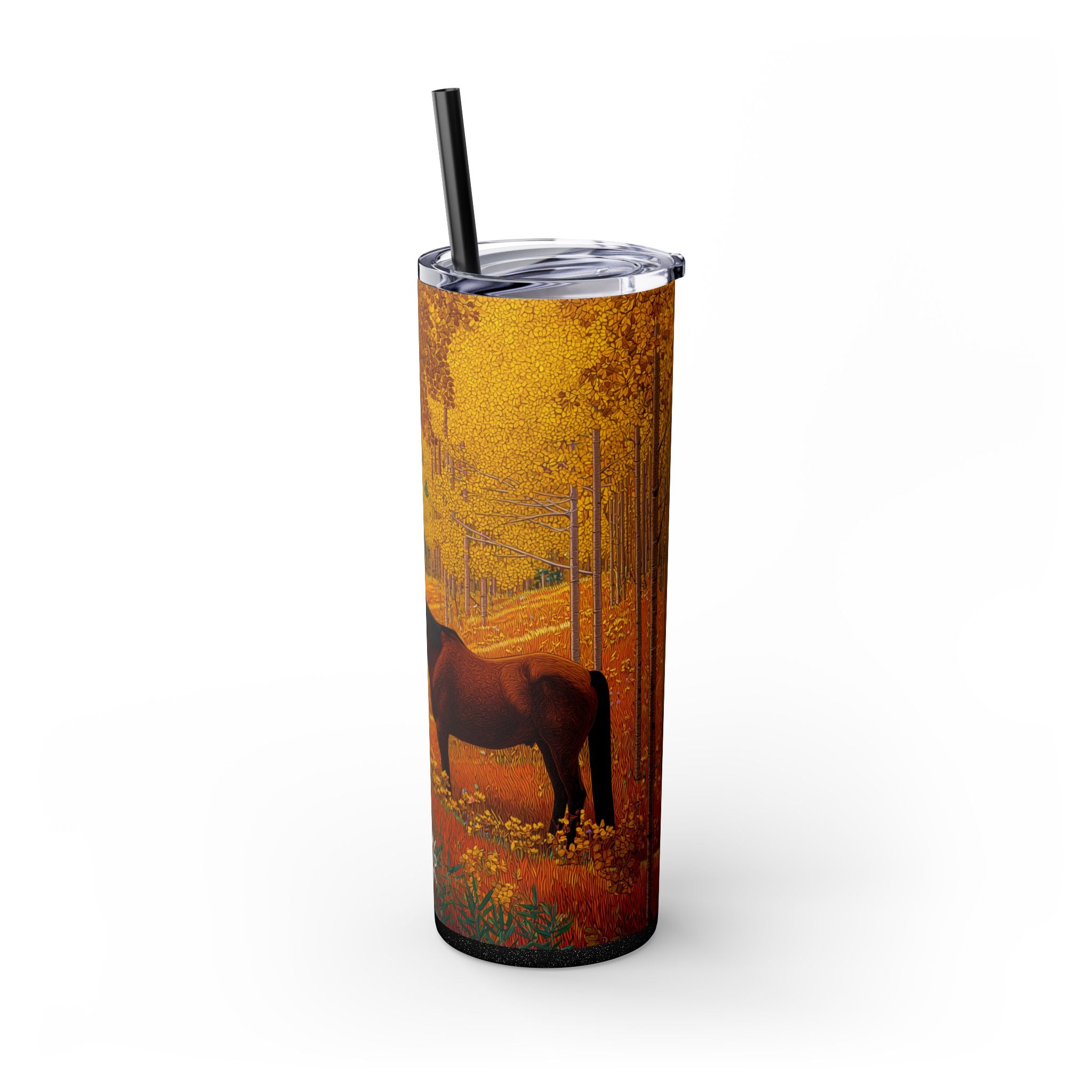 Colorado Autumn Horse Skinny Tumbler