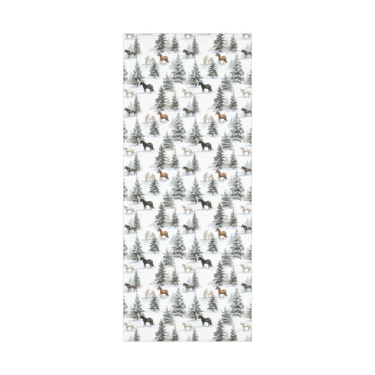 Snow Days For Horses Wrapping Paper