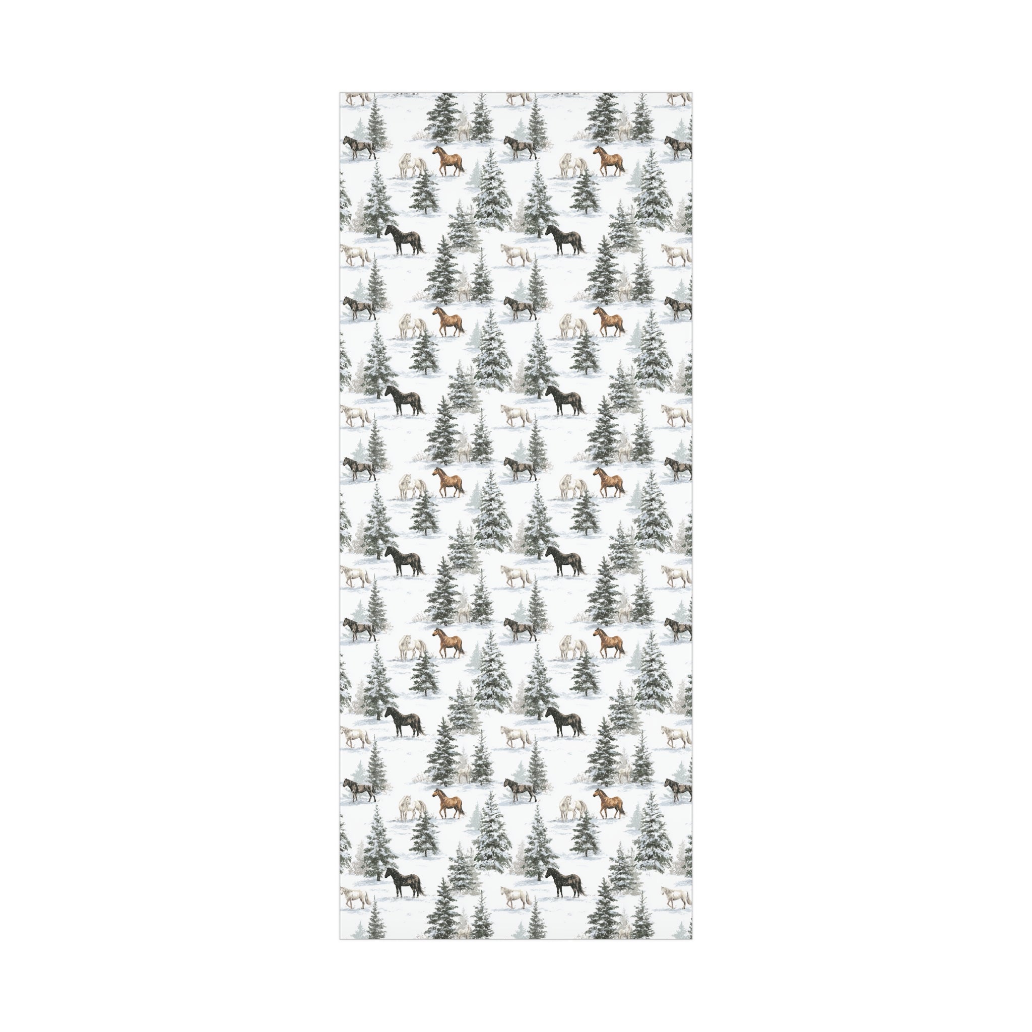 Snow Days For Horses Wrapping Paper