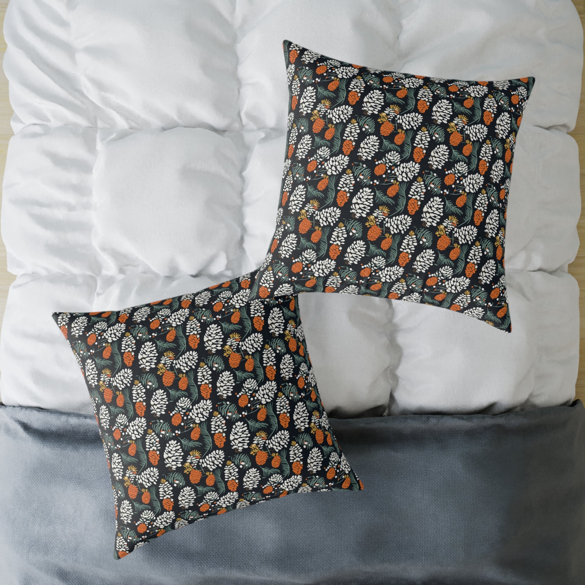 Abstract Pinecone Canvas Pillow