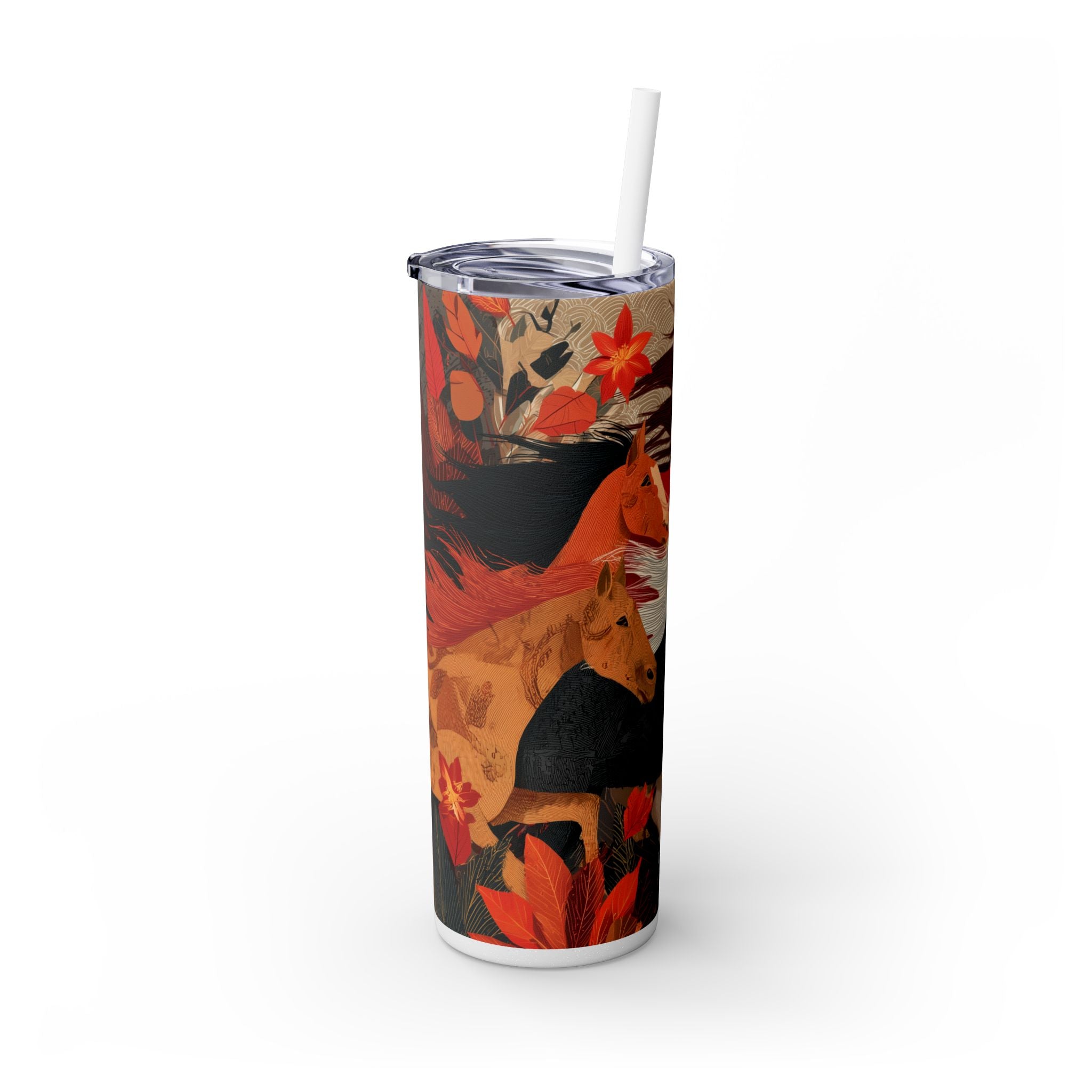 Crimson Gallop Skinny Tumbler