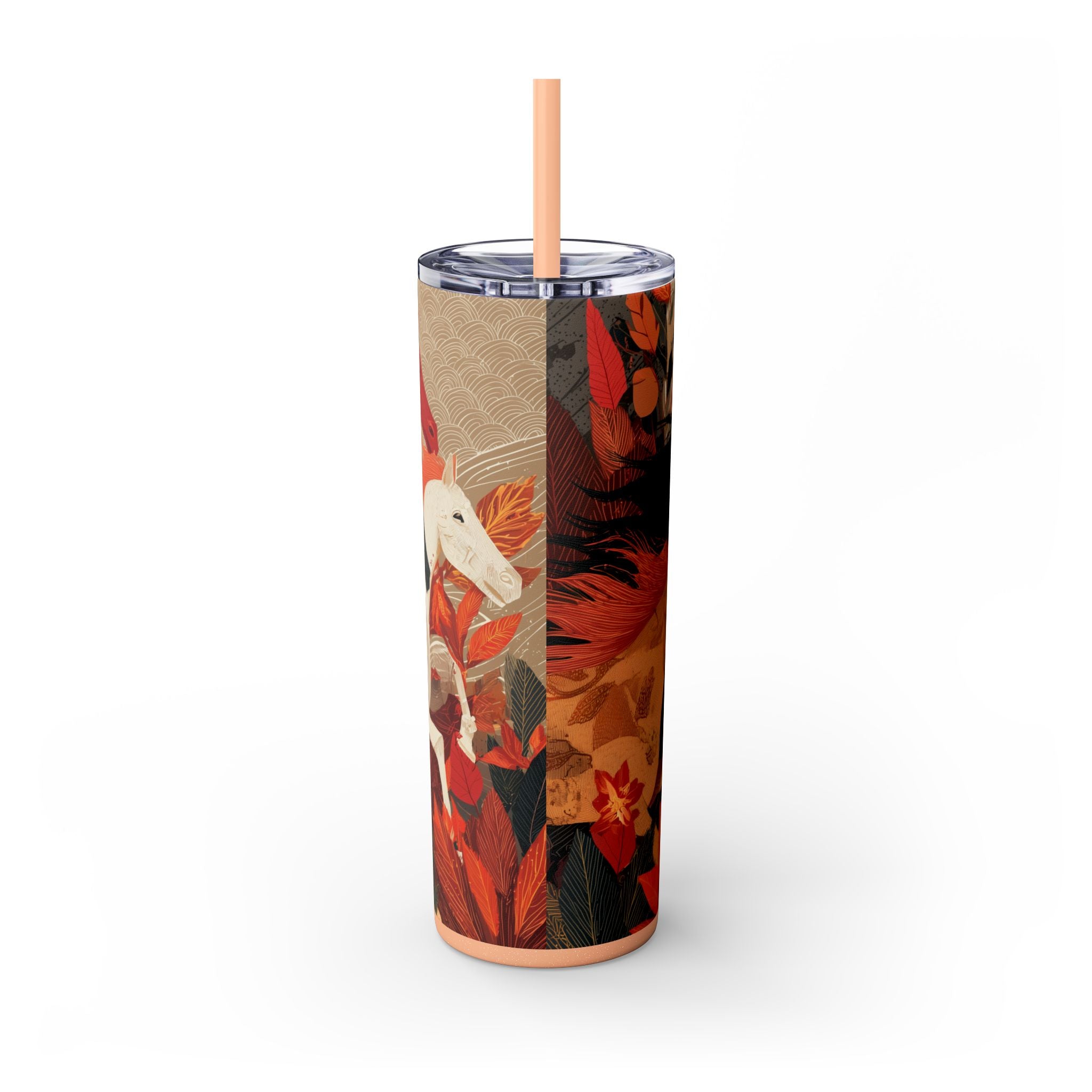 Crimson Gallop Skinny Tumbler