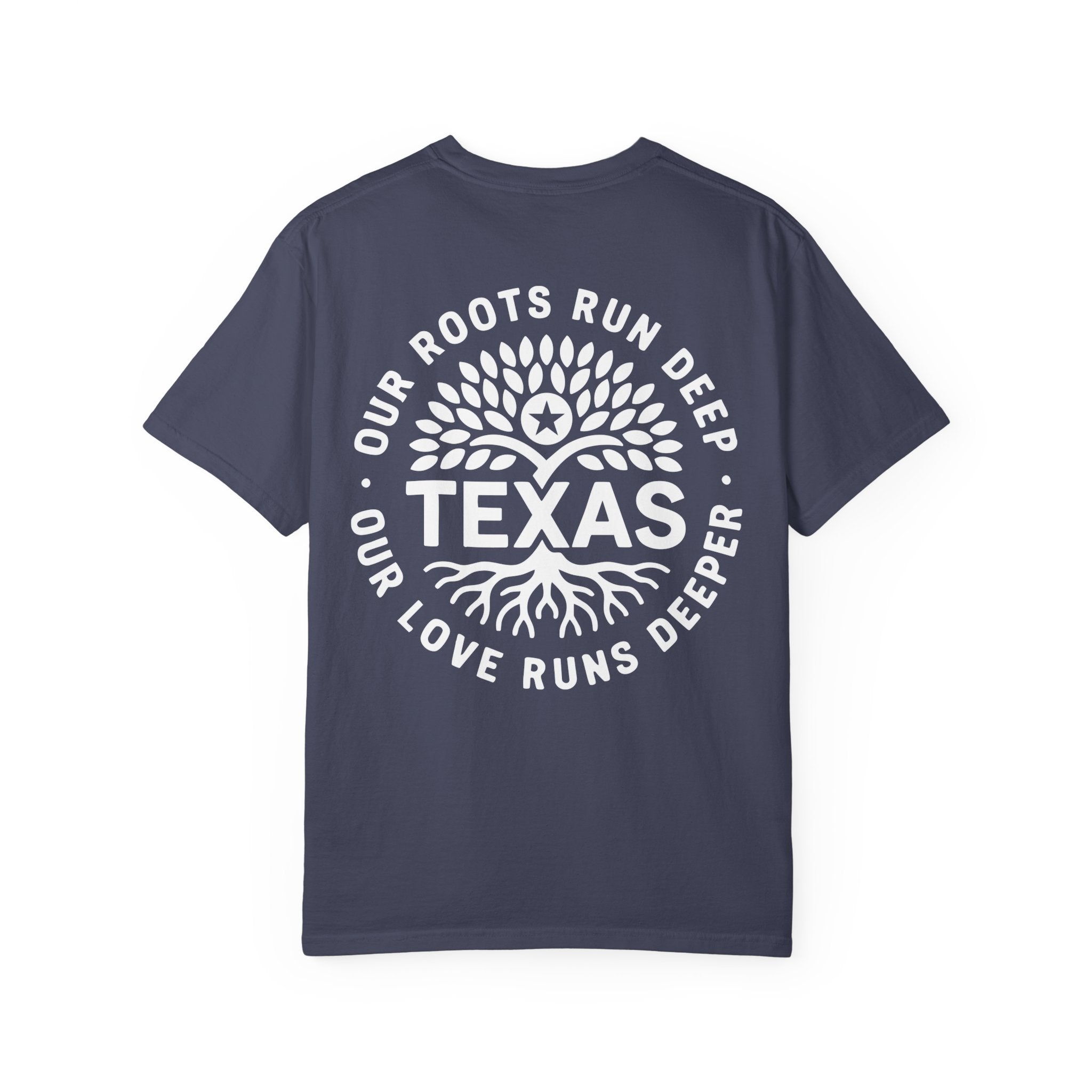 Roots Run Deep Texas Relief T-Shirt White