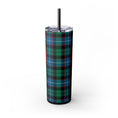 Load image into Gallery viewer, Let's Ride Plaid Skinny Tumbler
