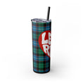 Load image into Gallery viewer, Let's Ride Plaid Skinny Tumbler

