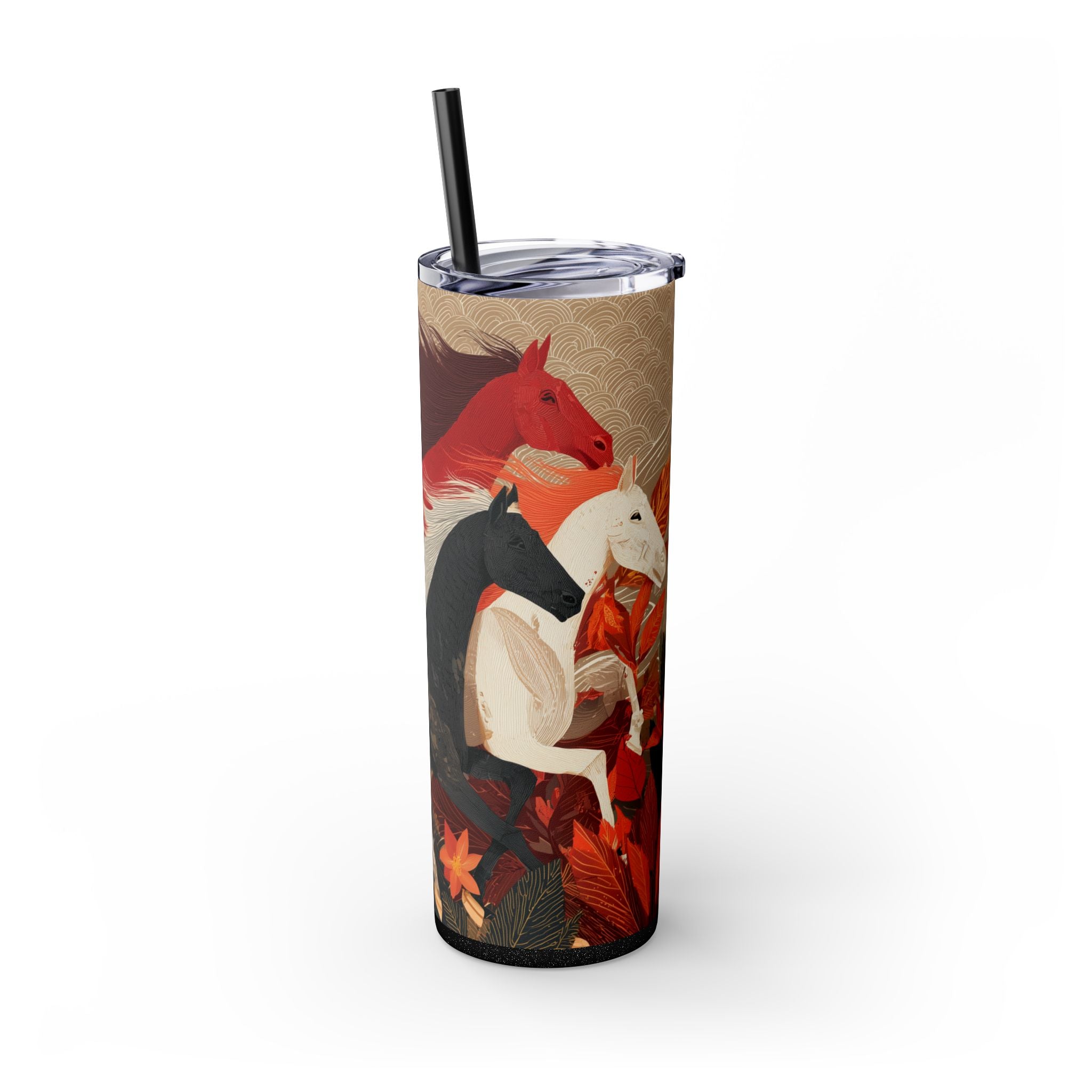 Crimson Gallop Skinny Tumbler