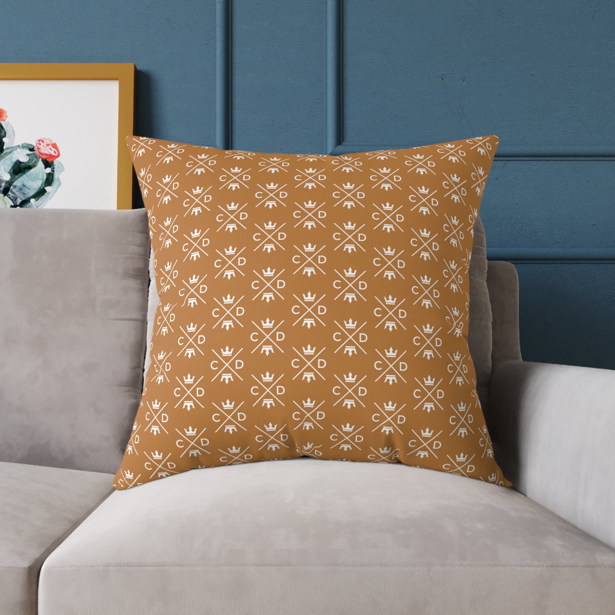 CD Logo Icon Canvas Pillow