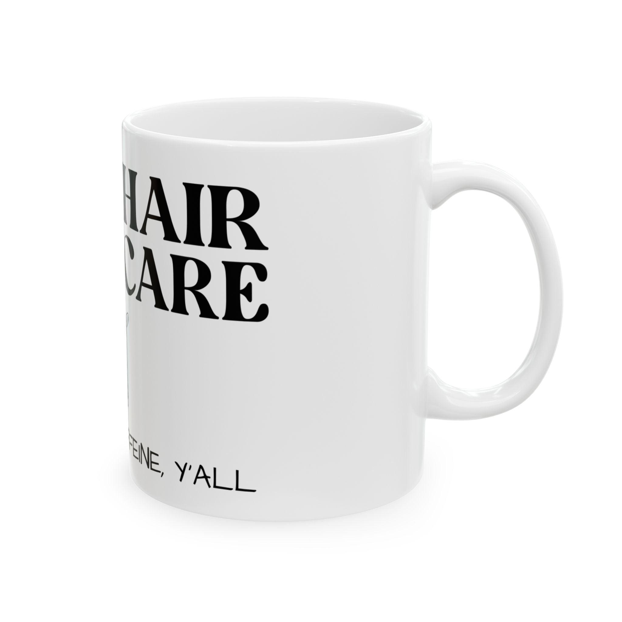 Barn Hair & Caffeine Ceramic Mug | Funny Coffee Cup | Gift for Cowgirls, Country Lovers, Rustic Kitchen Decor