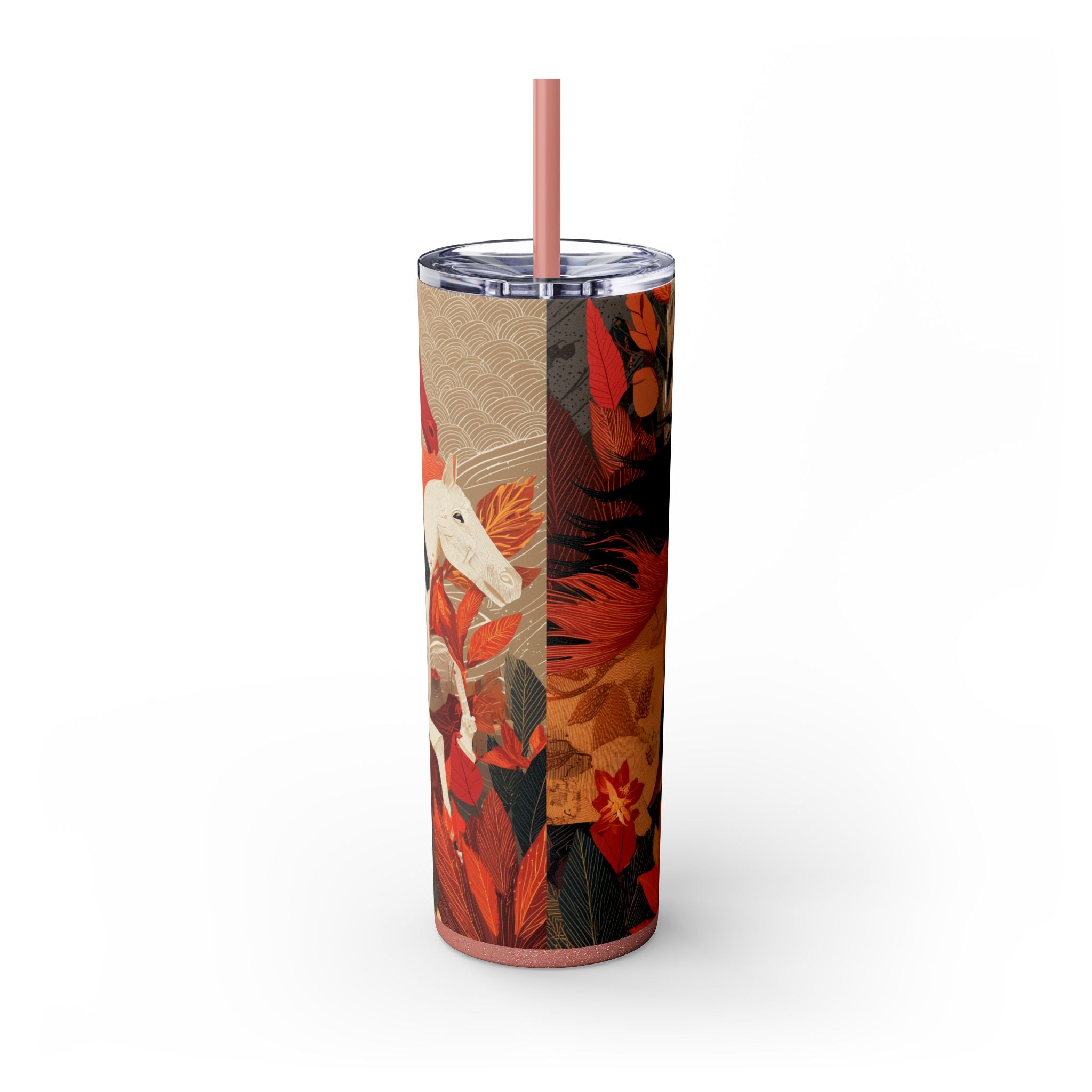 Crimson Gallop Skinny Tumbler