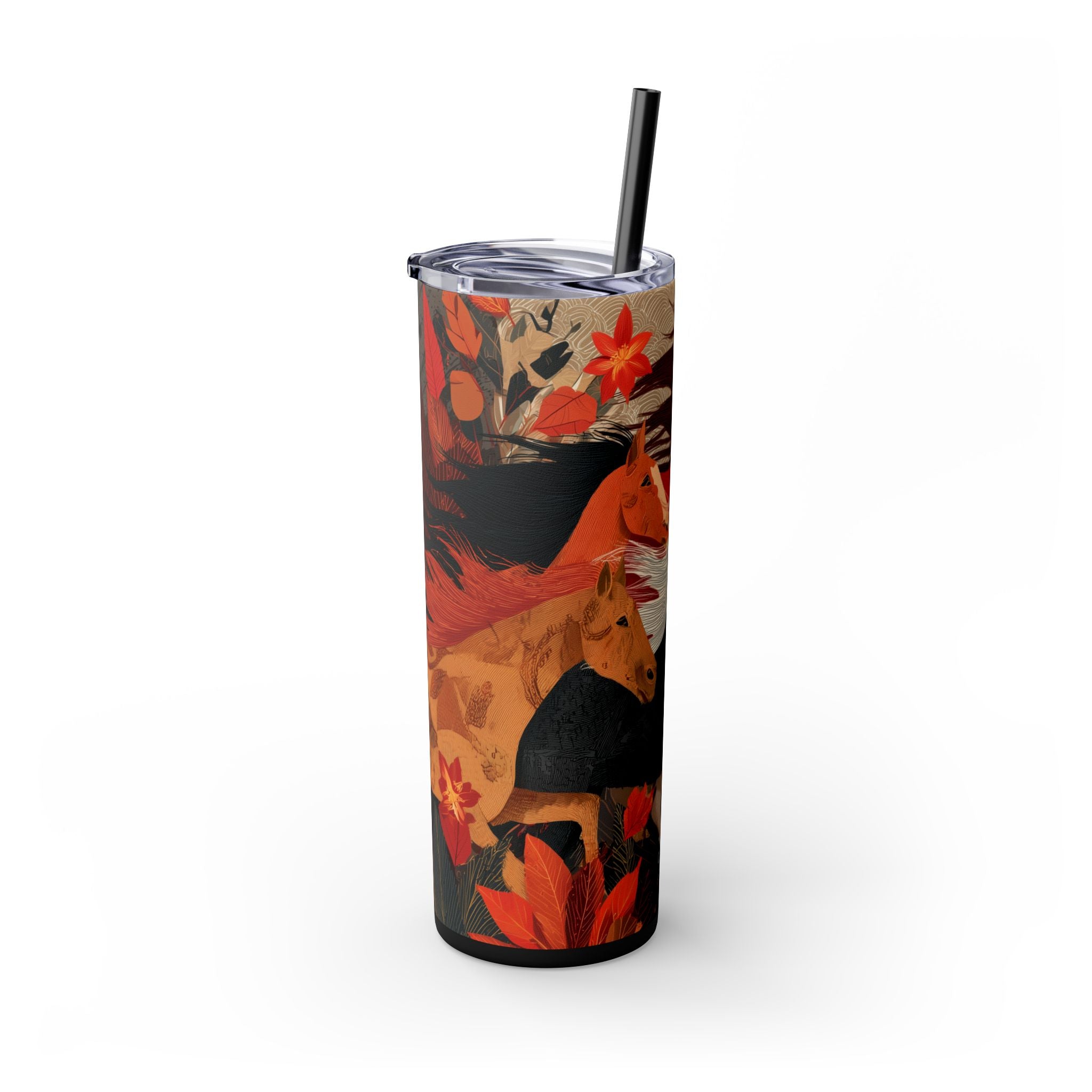Crimson Gallop Skinny Tumbler