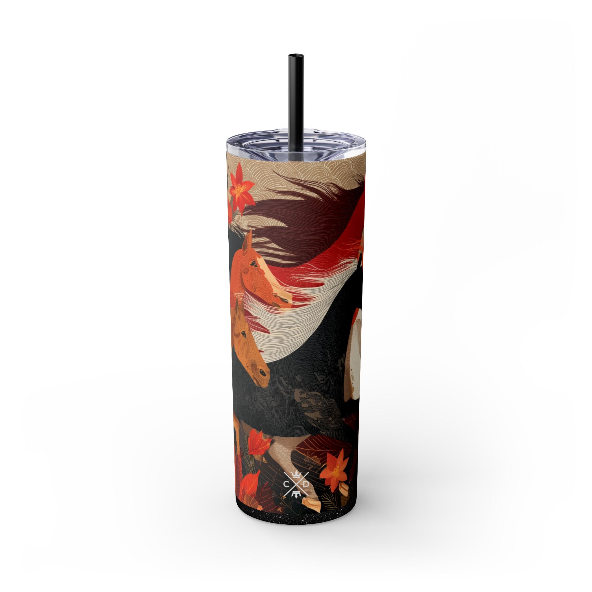 Crimson Gallop Skinny Tumbler