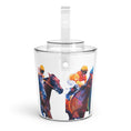 Load image into Gallery viewer, Photo Finish Acrylic Ice Bucket – Jockeys Racing Illustration
