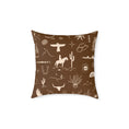 Load image into Gallery viewer, Western Horse Doodle Canvas Pillow
