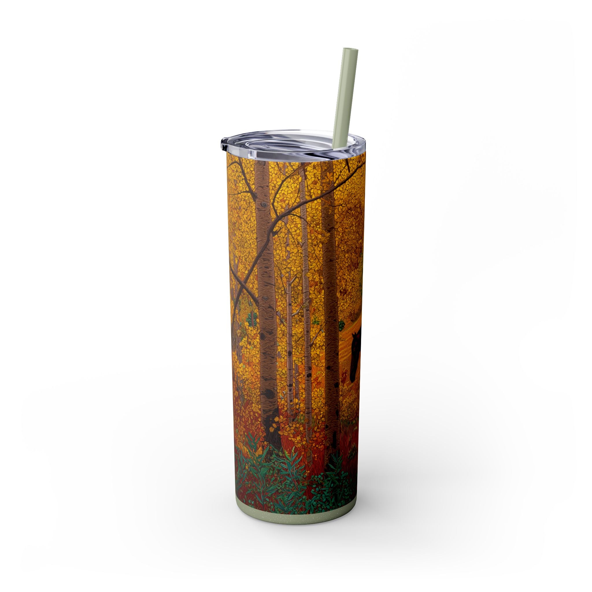 Colorado Autumn Horse Skinny Tumbler