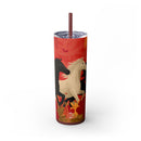 Forward in Flame Skinny Tumbler
