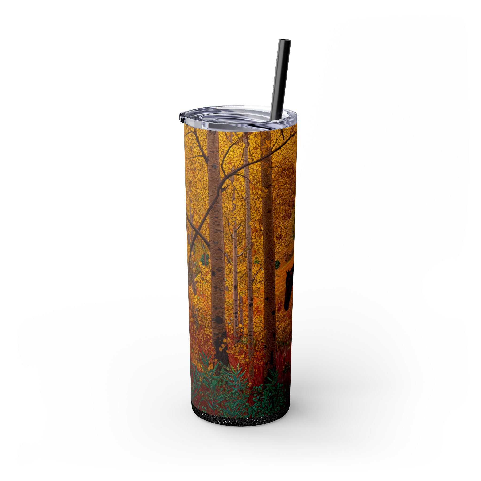 Colorado Autumn Horse Skinny Tumbler