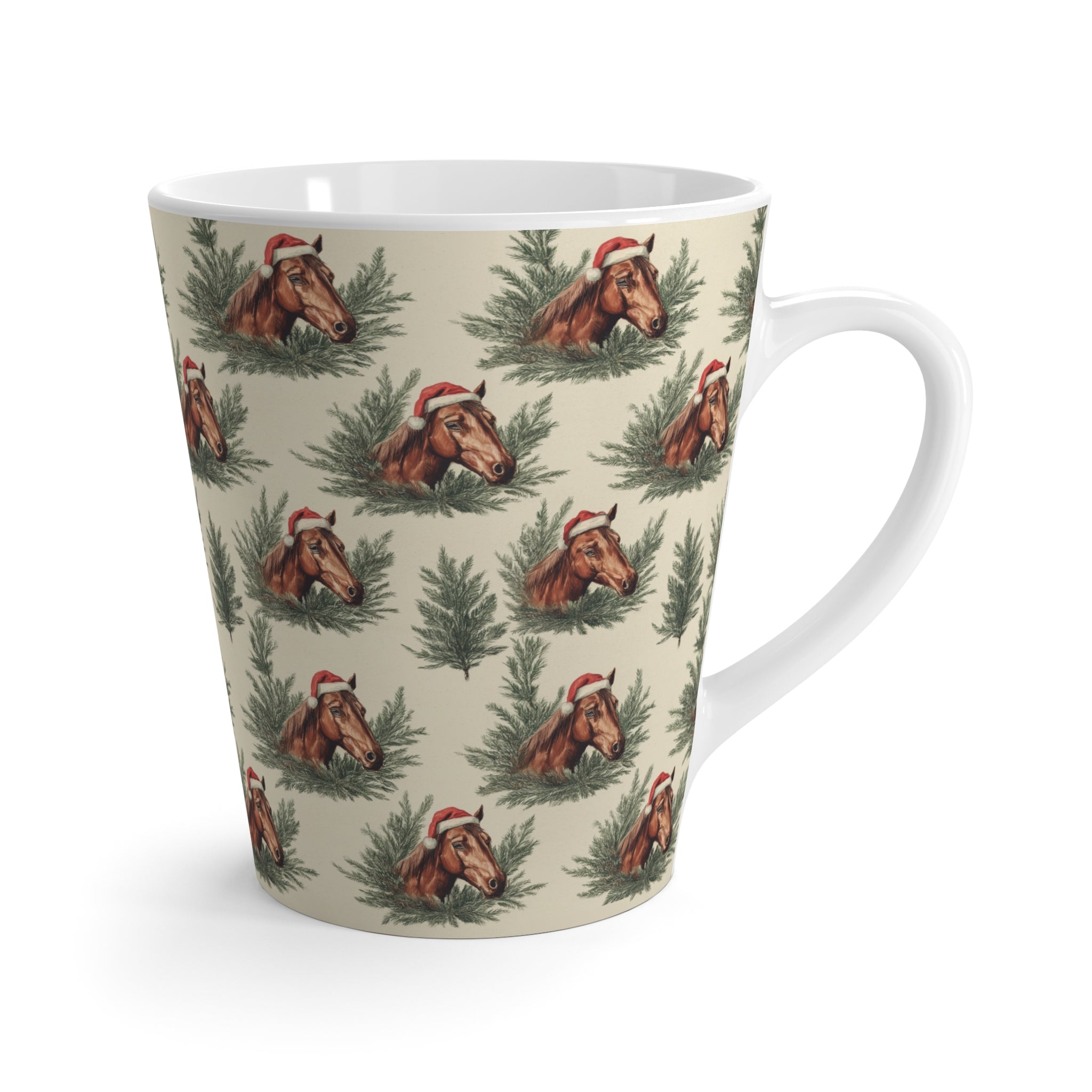 Christmas Horse Latte Mug
