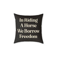 Load image into Gallery viewer, Gallop Into Freedom Canvas Pillow
