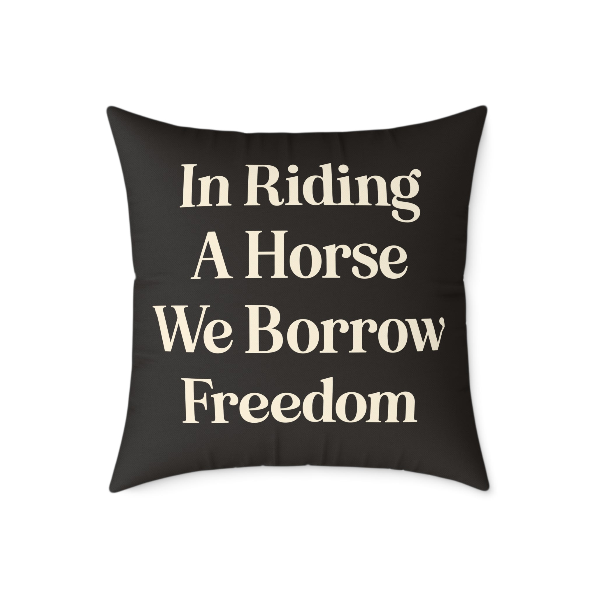 Gallop Into Freedom Canvas Pillow