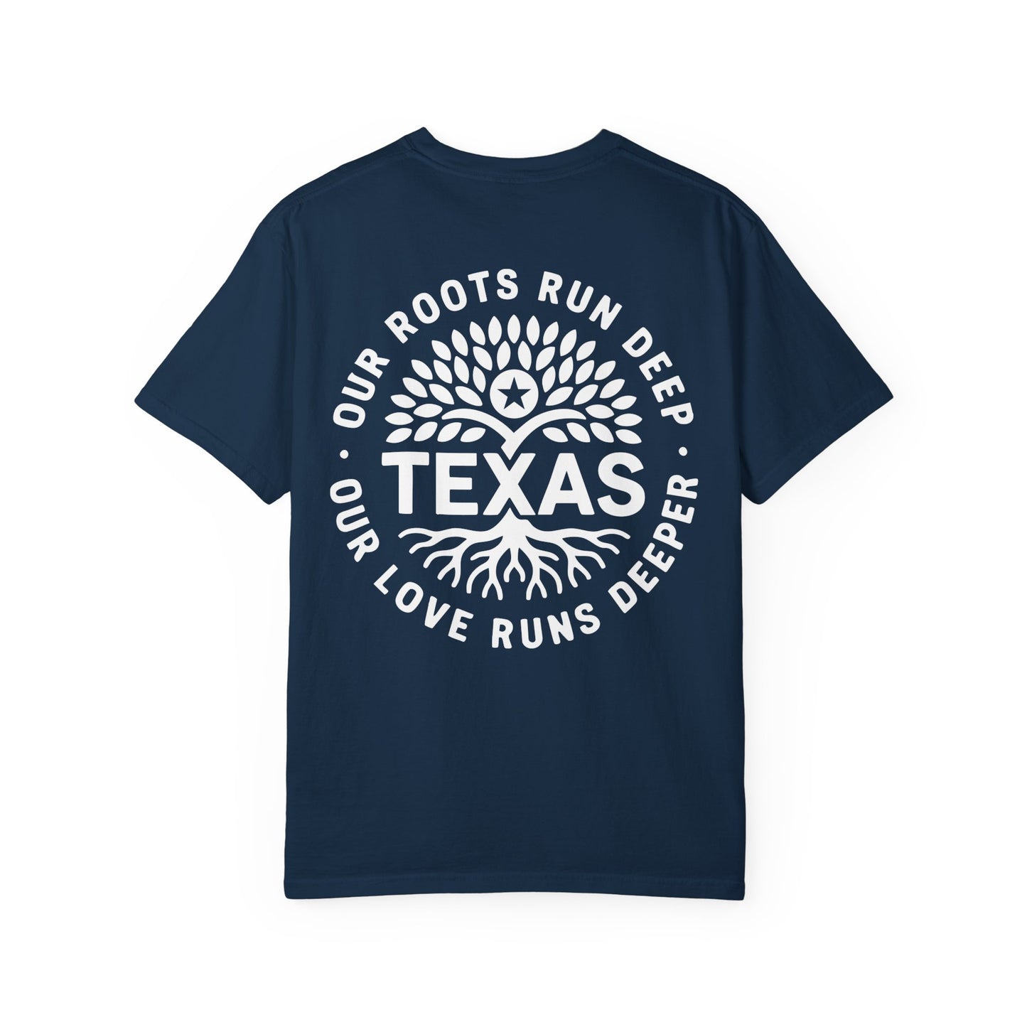 Roots Run Deep Texas Relief T-Shirt White