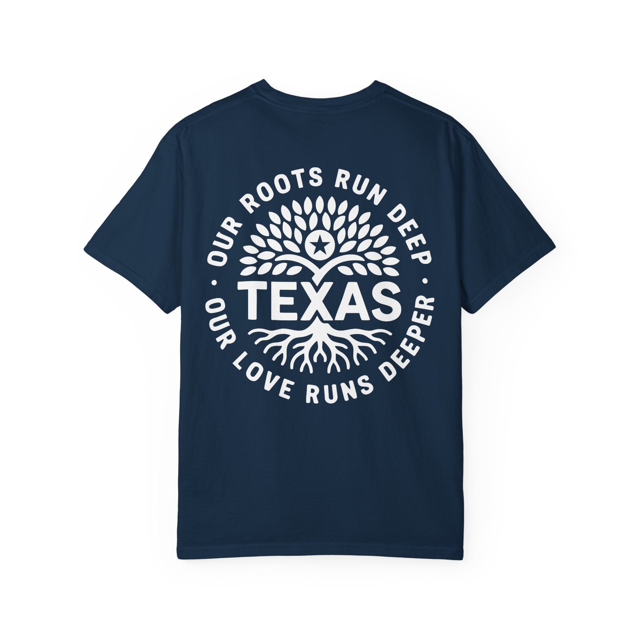 Roots Run Deep Texas Relief T-Shirt White