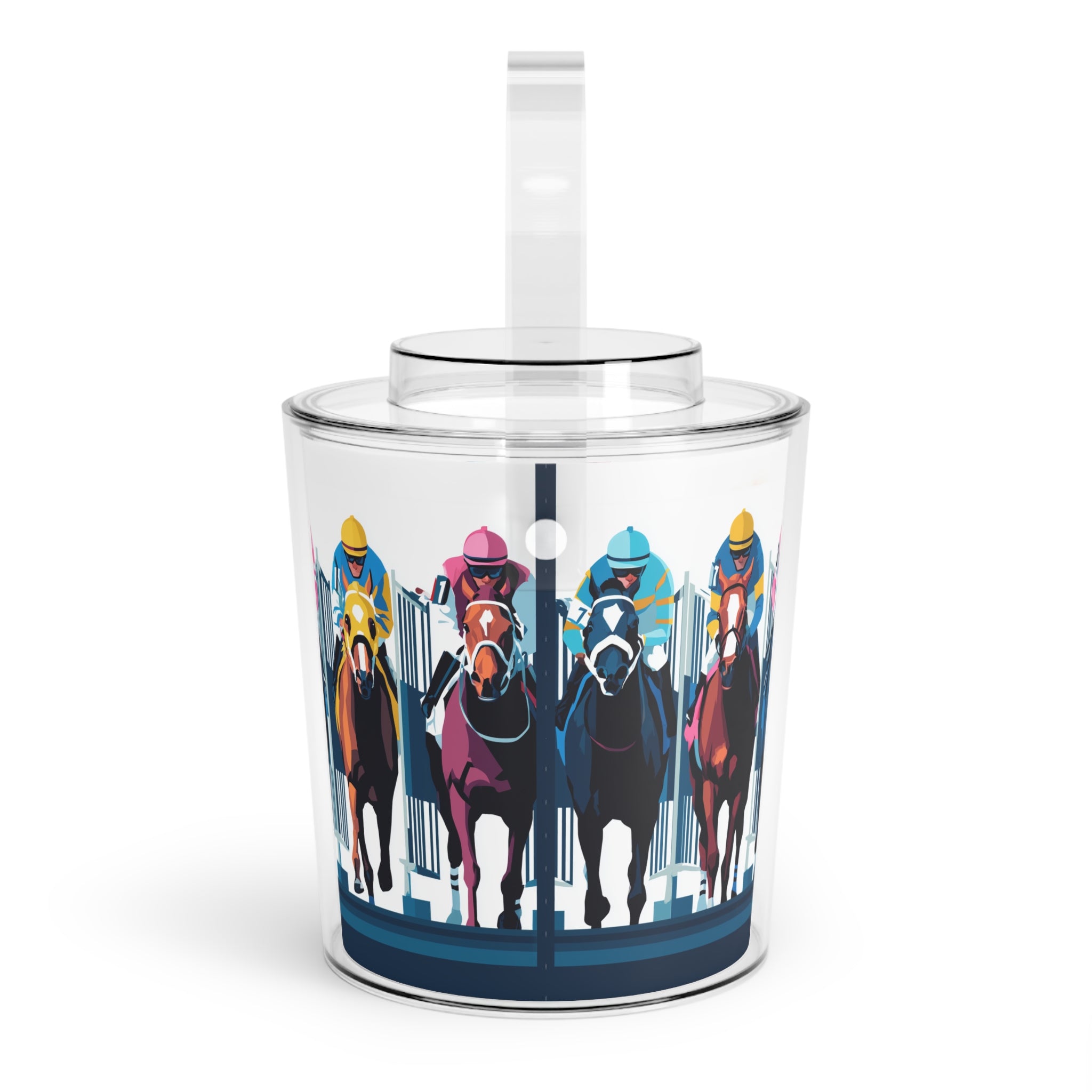 Starting Gate Acrylic Ice Bucket – Jockeys at the Kentucky Derby