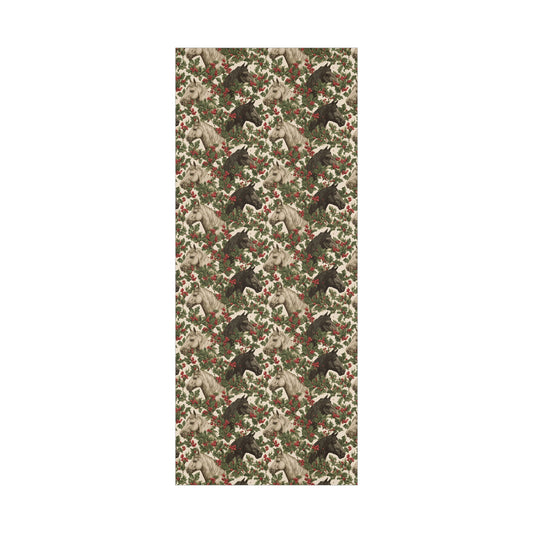 Holly and Horses Wrapping Paper