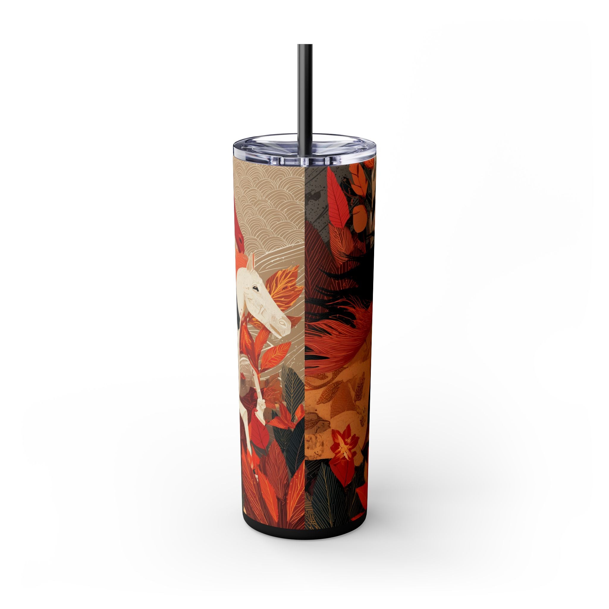 Crimson Gallop Skinny Tumbler